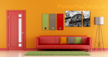 Модульная картина Лист