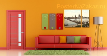 Модульная картина Общий вид, Кельн, Рейн, Германия