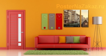 Модульная картина Канал,Гамбург, Германия. 1890-1900 гг