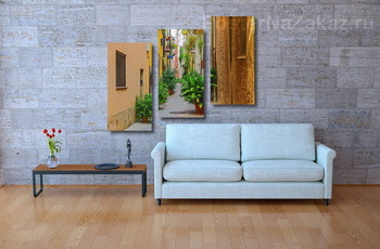 Модульная картина Старые улочки европейских городов