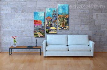 Модульная картина Старый город. Будва