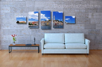 Модульная картина Хорватия. Ровинь