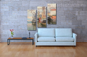 Модульная картина Гавань в Хельсинки