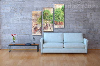 Модульная картина Площадь дю Театр-франсез. Весна