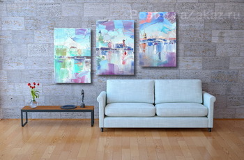 Модульная картина Утром в белые ночи