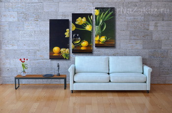 Модульная картина Натюрморт с лимонами