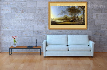 Модульная картина Речной пейзаж