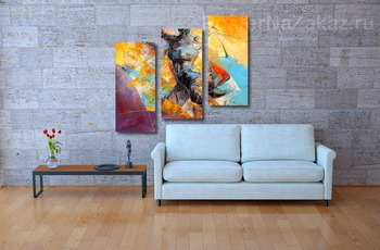 Модульная картина Триптих Трансданс
