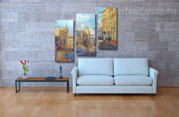 Модульная картина Утро на Садовом