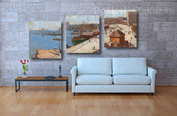 Модульная картина Круглый Причал