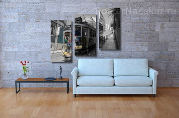 Модульная картина Трамвай