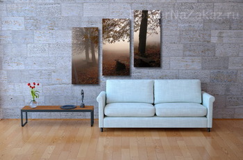 Модульная картина Утро туманное
