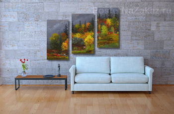 Модульная картина Осенние листья