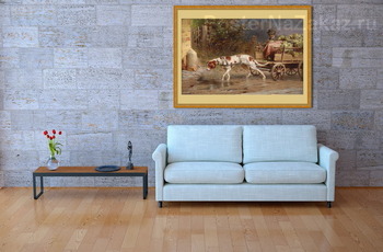 Модульная картина По пути на рынок