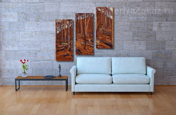 Модульная картина Северный пейзаж, осень 1915