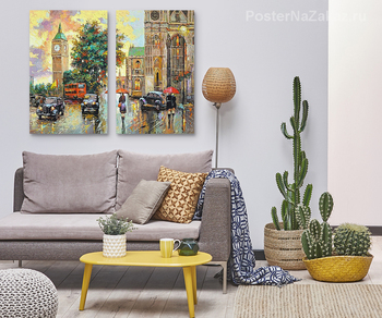 Модульная картина Вечерний Лондон