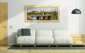 Модульная картина Вид на Кремль с Москворецкого моста