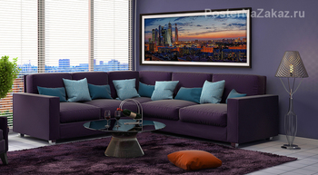 Модульная картина Сумерки над Москвой