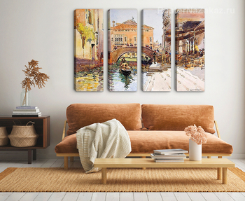 Модульная картина Венецианское кафе 