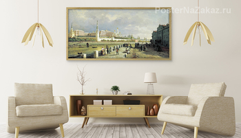 Модульная картина Вид Московского Кремля