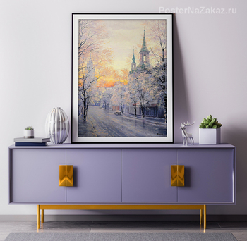 Модульная картина Москва зимняя