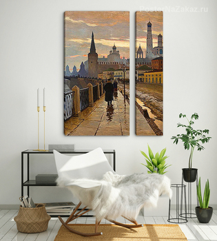 Модульная картина Вид на Кремль со стороны набережной Москвы-реки