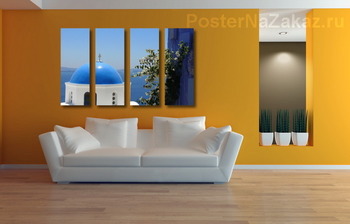 Модульная картина Санторини