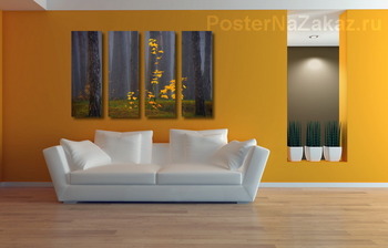 Модульная картина Осенний контраст