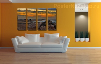 Модульная картина Вечерело..