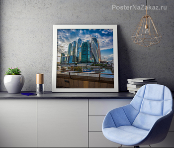 Модульная картина Москва-Сити