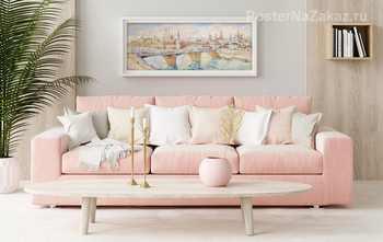 Модульная картина Вид Московского Кремля