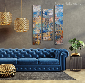 Модульная картина Дух Московских крыш