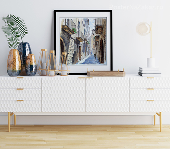 Модульная картина Улочки Барселоны