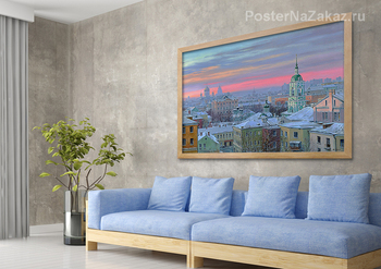 Модульная картина Зимняя Москва