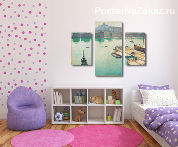 Модульная картина Порт Марселя