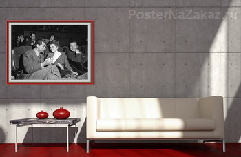 Модульная картина Гарри Грант с женой Барбарой Хьютон на премьере фильма,1945г.