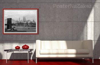 Модульная картина Вид Манхэттена и Бруклинского моста