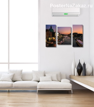 Модульная картина Вечер в Венеции