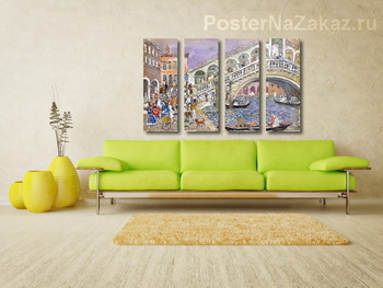 Модульная картина Мост Риальто