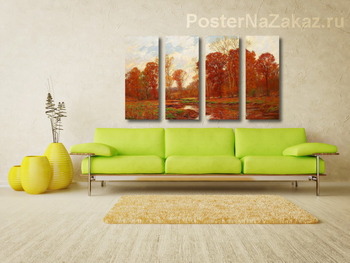 Модульная картина Осенний пейзаж