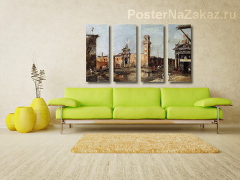 Модульная картина Вход в арсенал города Венеции