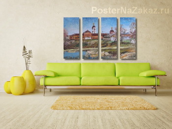 Модульная картина Храм Покрова Пресвятой Богородицы на Городне