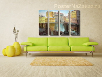 Модульная картина Набережная Мойки