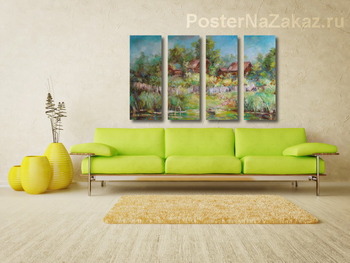 Модульная картина Круглова Светлана "Лодочка"