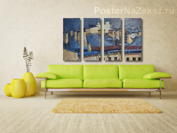 Модульная картина Крыши Санкт-Петербурга