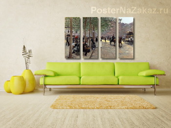 Модульная картина Улица в Париже