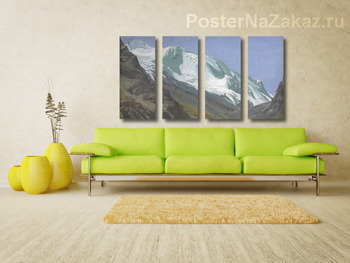 Модульная картина Ледник в Памире