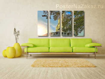 Модульная картина Осень в Коломенском