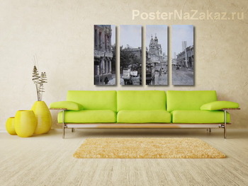 Модульная картина Конка на Покровке