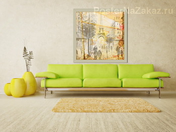 Модульная картина Париж ретро